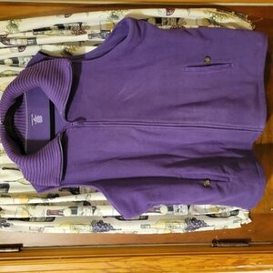 Women's Purple Fleece Vest
